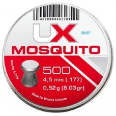 UX Mosquito Pellets .177 flat head ribbed 8.03gr 500 pcs tin