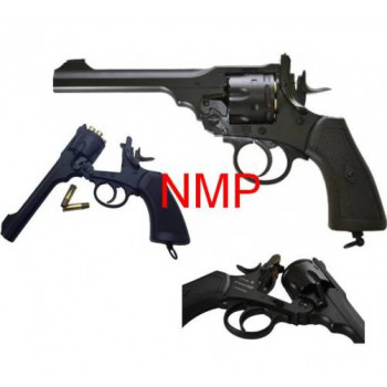 Webley MKVI Service Revolver 12g co2 Air Pistol .177 calibre Pellet black version .455